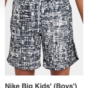 Nike Kids' Abstract Black and White Shorts